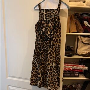 Leopard Print Sleeveless Dress